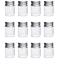 Viales de muestra de 5 ml mini botellas de vidrio transparente de aluminio tornillo superior fuerte